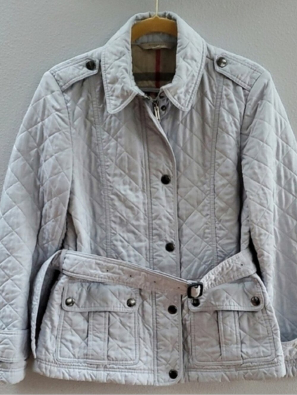 Burberry Brit Quilted Barn Utility Women's Belted Jacket